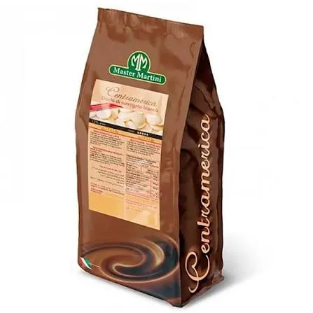Cobertura chocolate blanco c/grasa Vegetal 22% Caravell Disco Caja 10 Kg Master Martini