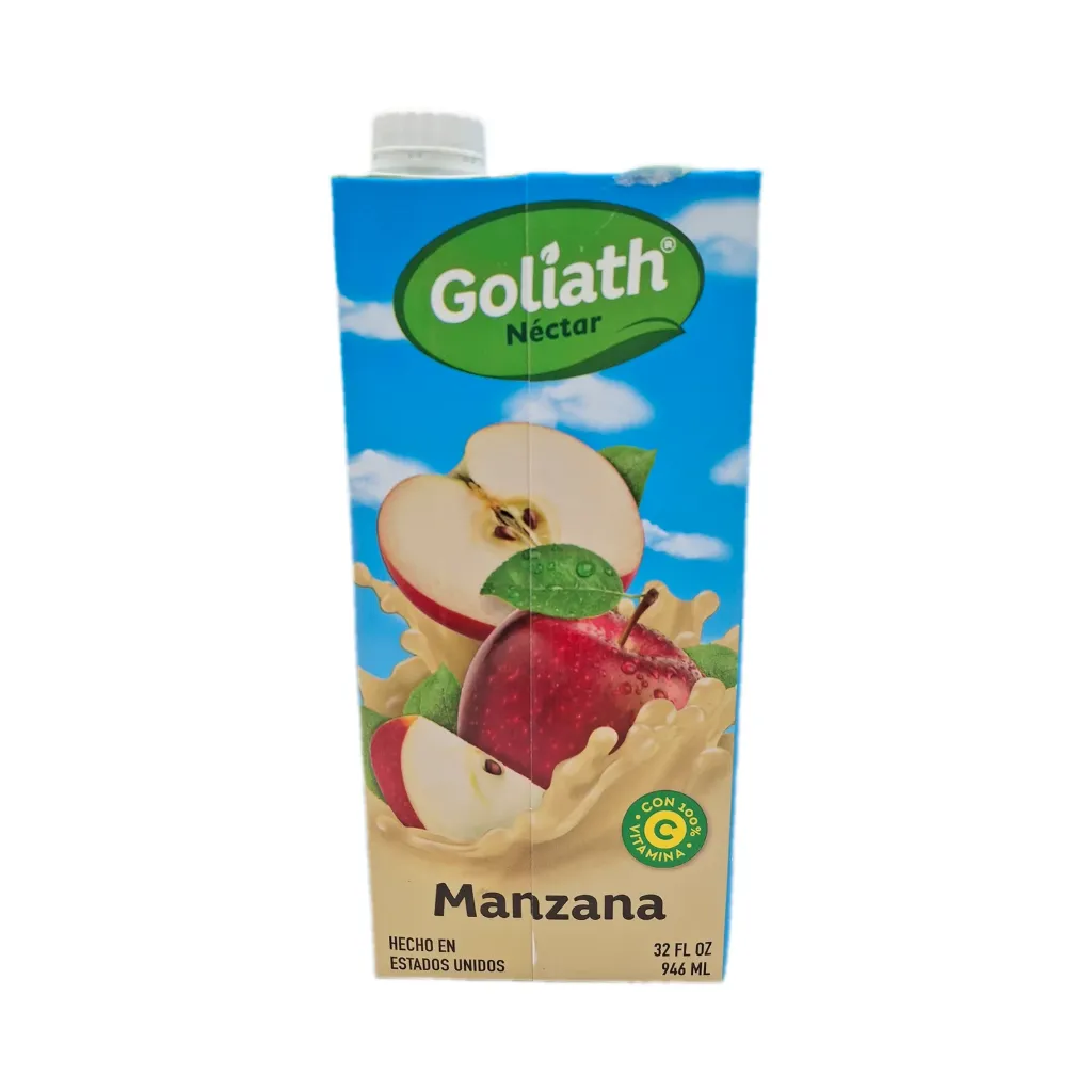 Caja Jugo 1L Goliath Manzana